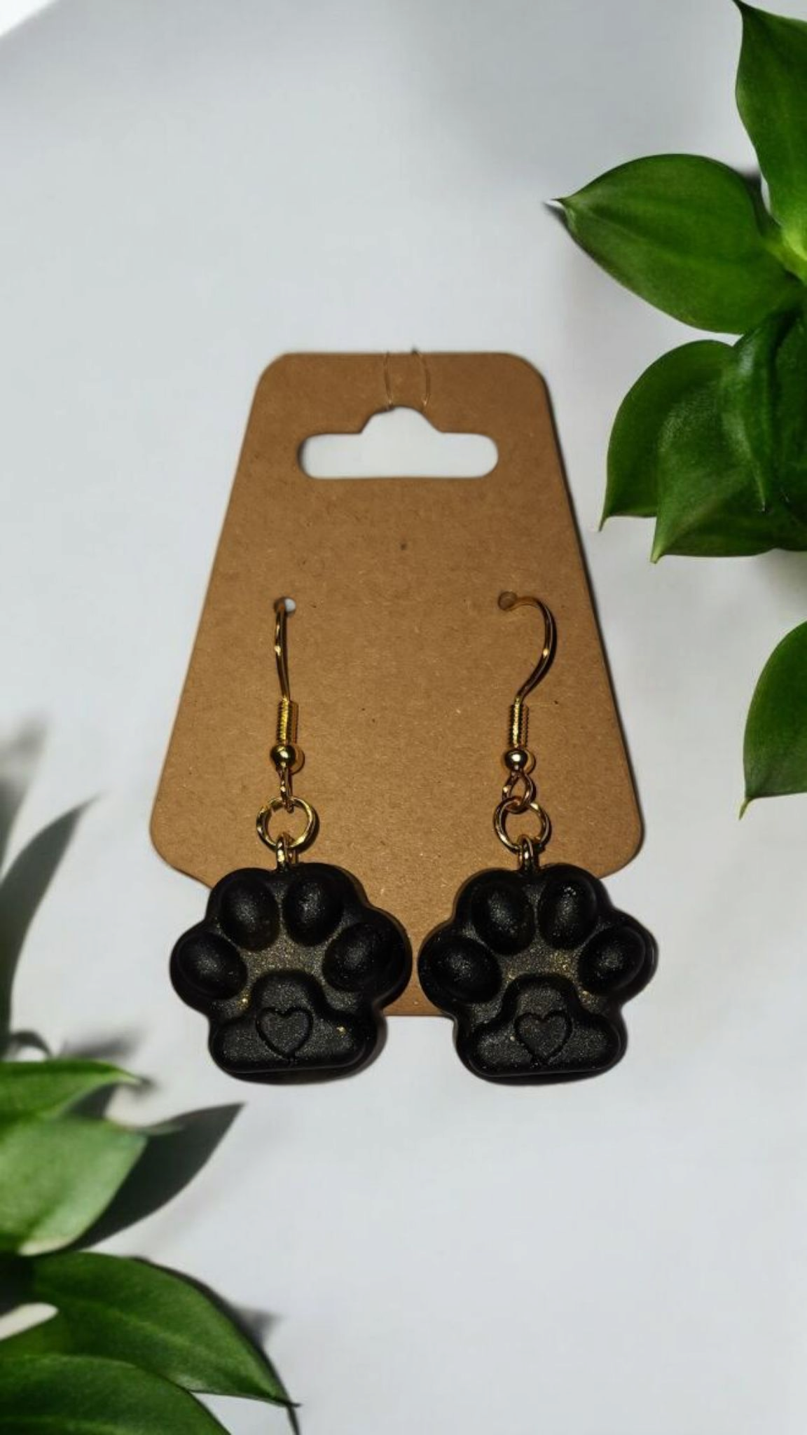 Matte Pawprint Earrings