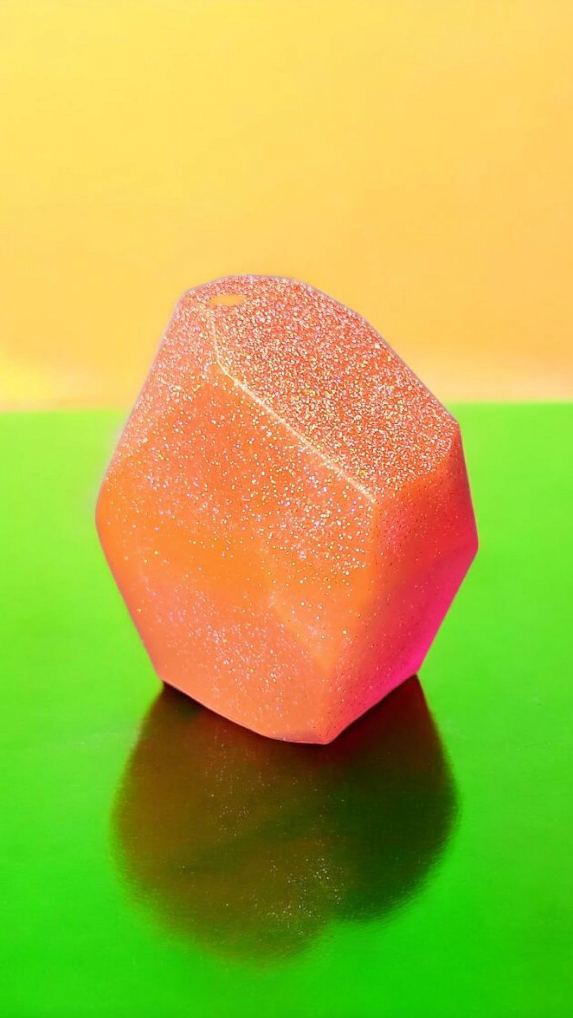 Glow-in-the-dark Resin Gem