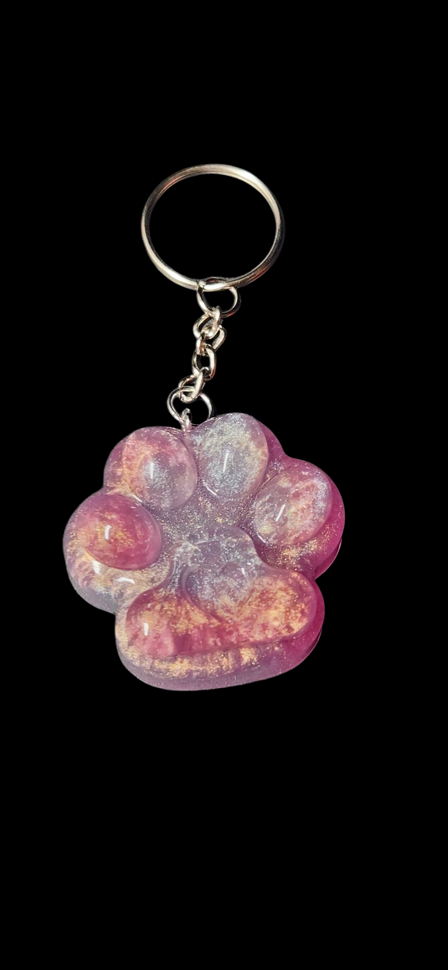 Paw Print Bubble Keychains