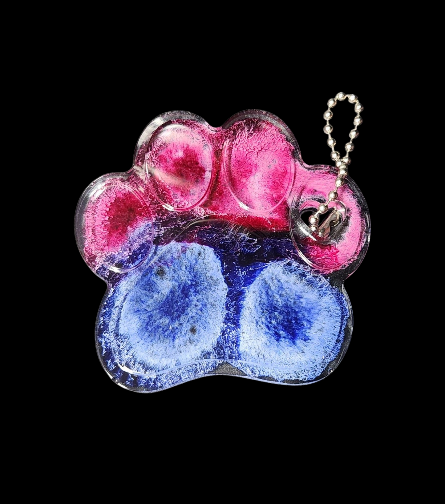 Large Paw Print Keychain