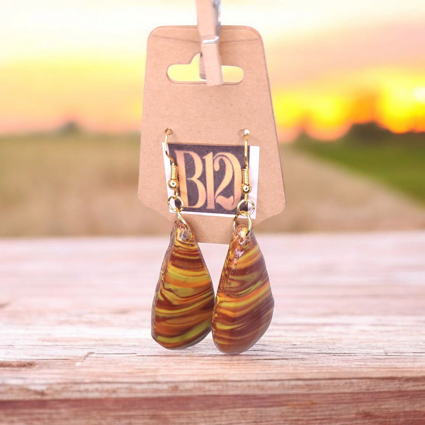 Boho Faux Stone Teardrop Earrings