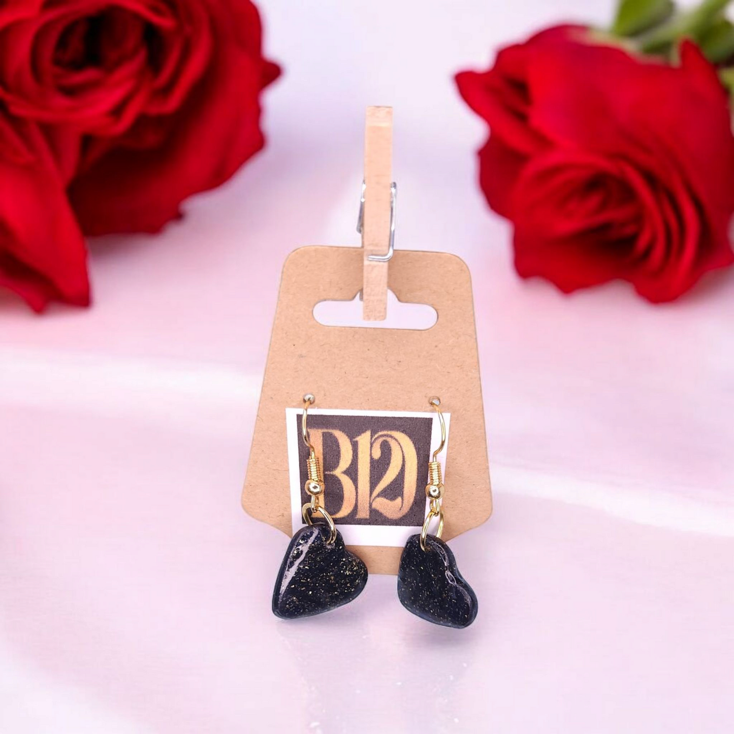 Space Hearts Earrings