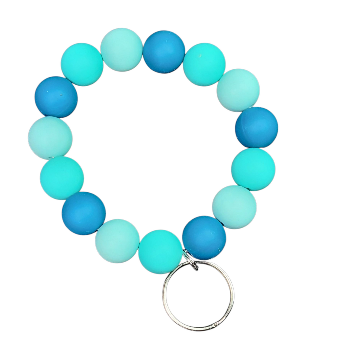 Silicone Beaded Wristlet Keychain (Click for Options)