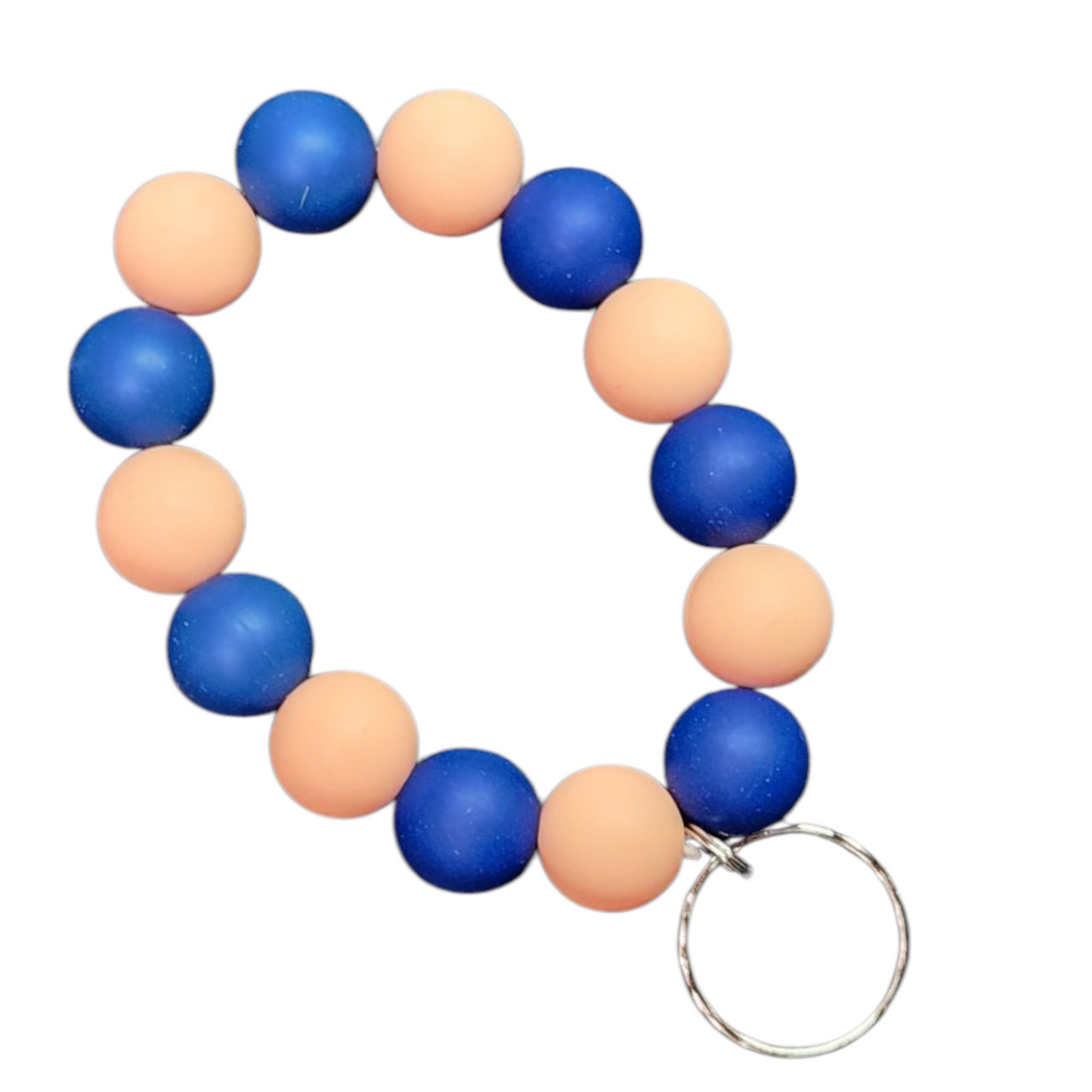 Silicone Beaded Wristlet Keychain (Click for Options)