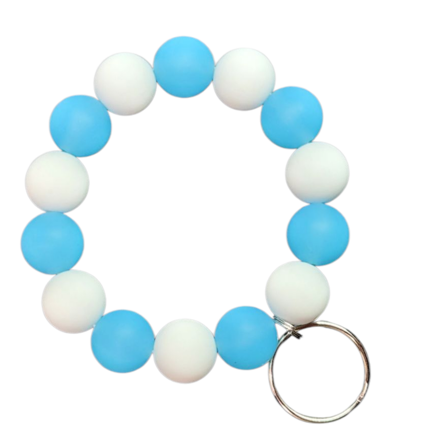 Silicone Beaded Wristlet Keychain (Click for Options)