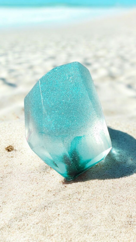 Glow-in-the-dark Resin Gem