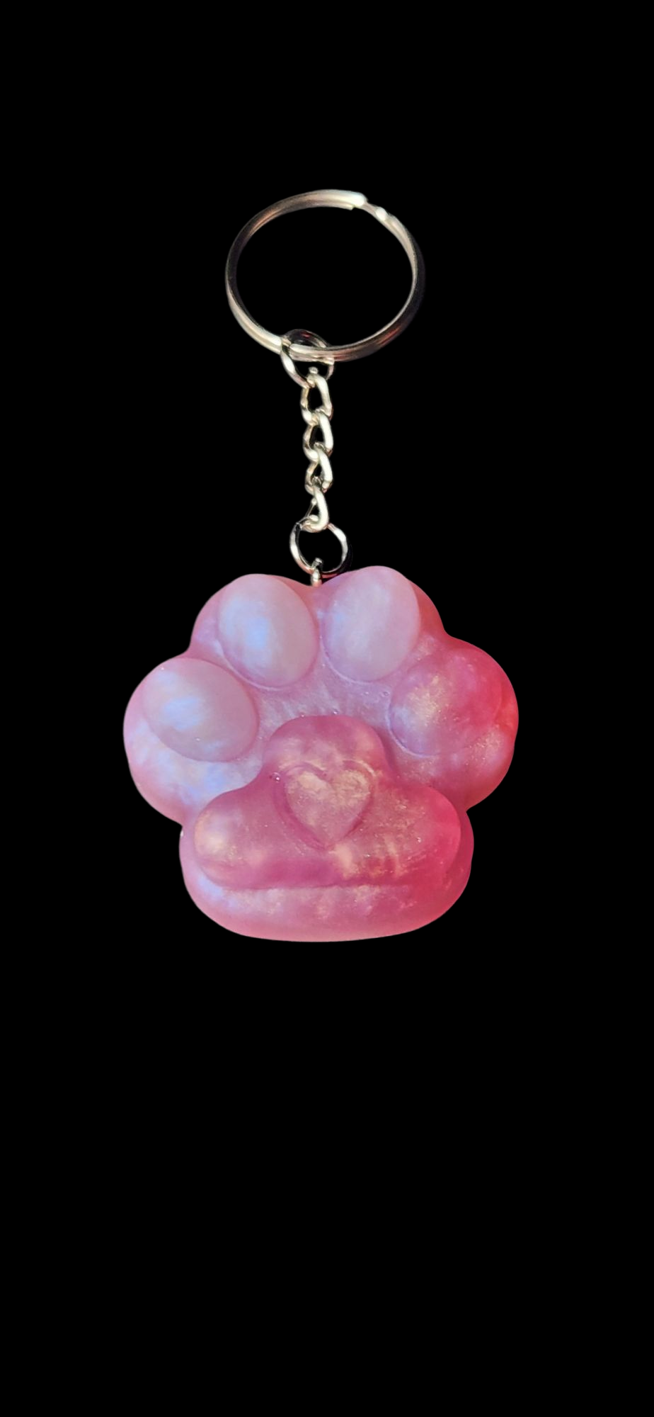 Paw Print Bubble Keychains